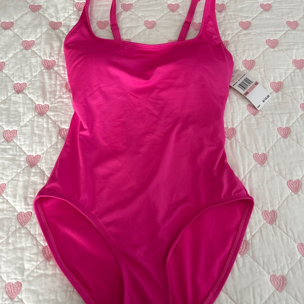 Michael Kors hot pink swimsuit